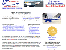 Tablet Screenshot of longislandflying.com